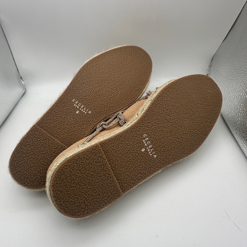 Cecelia New York Champagne Woven Slip-On Women's Shoes size 9 - Picture 9 of 9